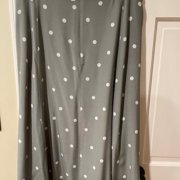 Sezane Green Polka Dot Midi Skirt - Picture 5 of 5